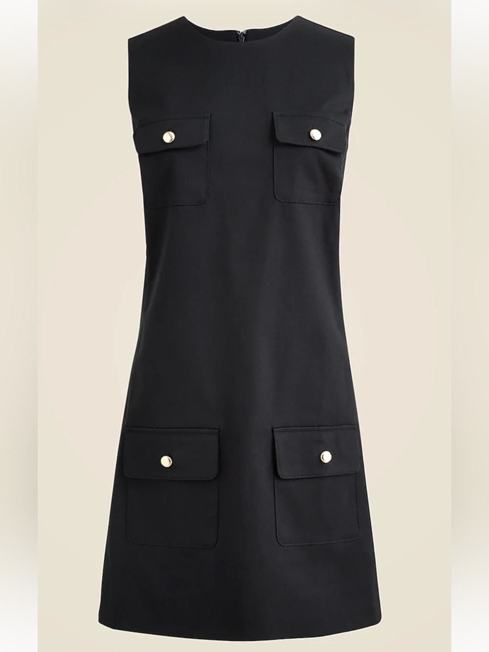 J.Crew Patch pocket shift dress in stretch chino